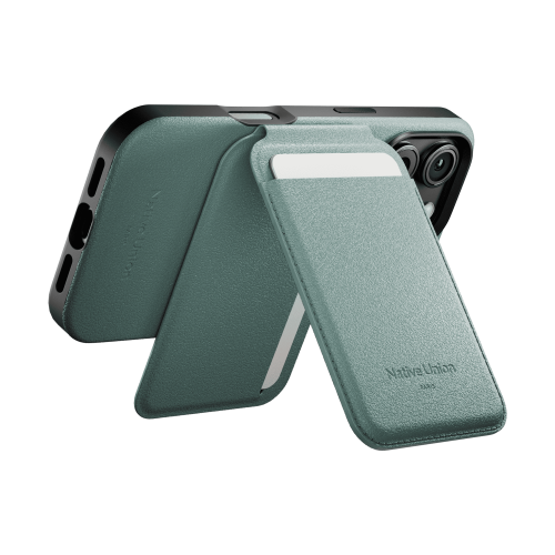 ACTIVE WALLET STAND SLATE GREEN, чехол для пластиковых карт Native Union, цвет: зеленый станец