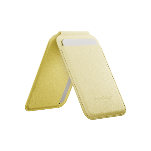 ACTIVE WALLET STAND LEMON, чехол для пластиковых карт Native Union, цвет: лимон