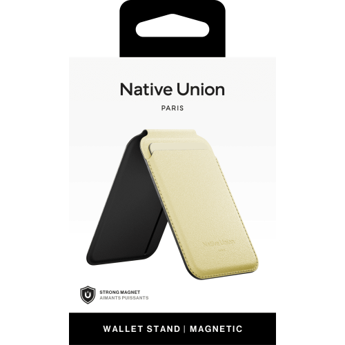 ACTIVE WALLET STAND LEMON, чехол для пластиковых карт Native Union, цвет: лимон