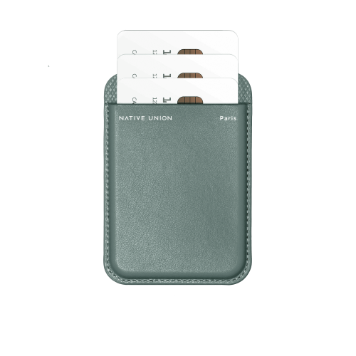 (RE)CLASSIC CARD WALLET SLATE GREEN, чехол для пластиковых карт Native Union, цвет: зеленый сланец