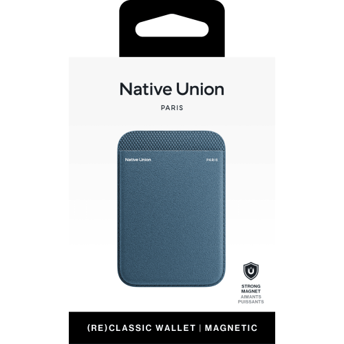 (RE)CLASSIC CARD WALLET NAVY, чехол для пластиковых карт Native Union, цвет: синий