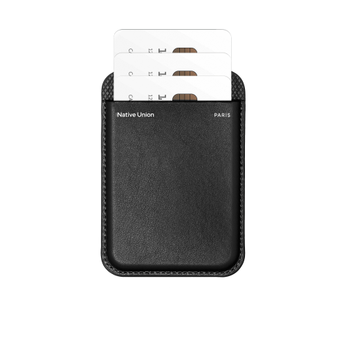 (RE)CLASSIC CARD WALLET BLACK, чехол для пластиковых карт Native Union, цвет: черный