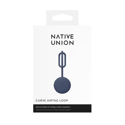 CURVE AIRTAG CASE чехол защитный для AirTag, цвет: синий