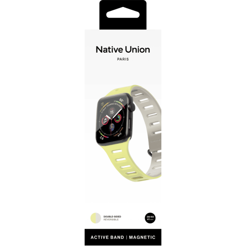 Ремешок для часов Apple Watch,Magnetic  38/40/41MM, Native Union,желт/сер