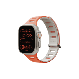 Ремешок для часов Apple Watch,Magnetic 42/44/45/49MM, оранжевый/серый