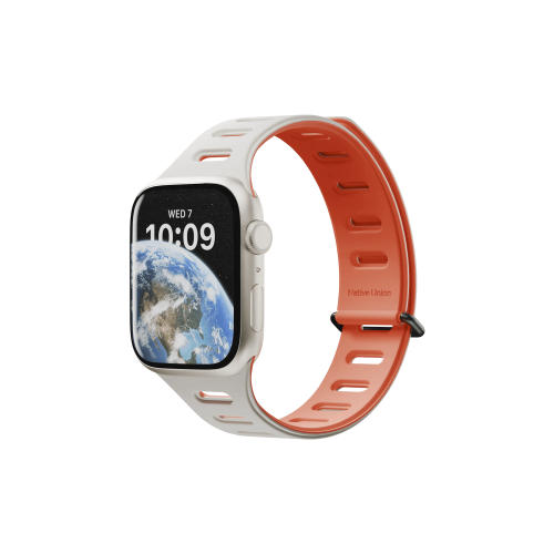 Ремешок для часов Apple Watch,Magnetic 42/44/45/49MM, оранжевый/серый