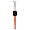 Ремешок для часов Apple Watch,Magnetic 42/44/45/49MM, оранжевый/серый