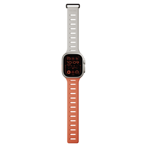 Ремешок для часов Apple Watch,Magnetic 42/44/45/49MM, оранжевый/серый