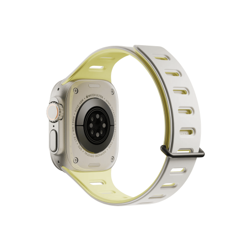 Ремешок для часов APPLE WATCH Magnetic 42/44/45/49MM,желтый/серый