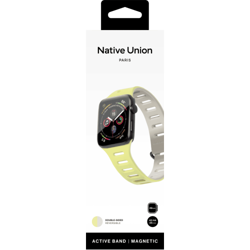 Ремешок для часов APPLE WATCH Magnetic 42/44/45/49MM,желтый/серый