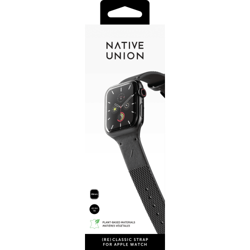 Ремешок для часов (RE)CLASSIC STRAP FOR APPLE WATCH 44MM , черный