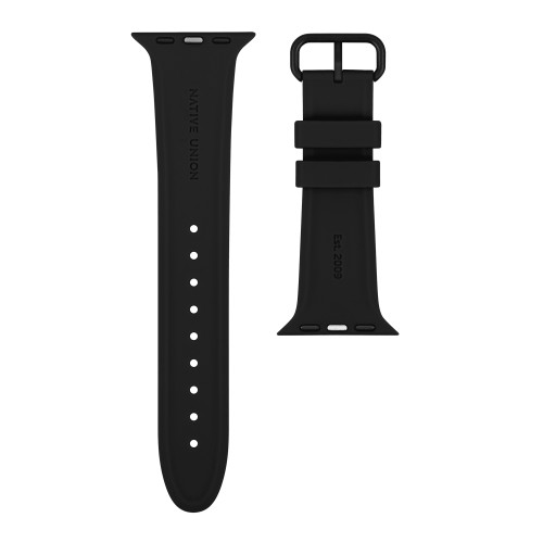 Ремешок для часов Apple Watch  40мм, cиликоновый черный
