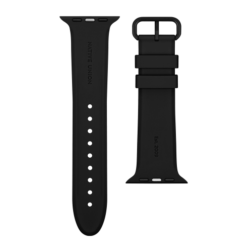Ремешок для часов Apple Watch  44мм, cиликоновый черный