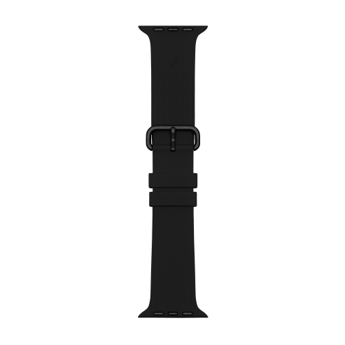Ремешок для часов Apple Watch  44мм, cиликоновый черный