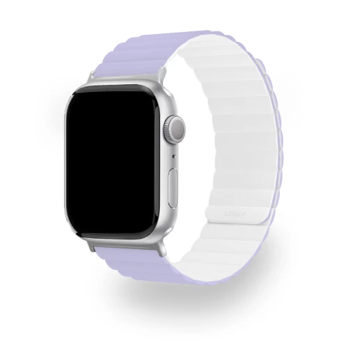 Ремешок uBear Mode для Apple Watch S/M (38, 40, 41 мм), силиконовый, лавандовый/белый