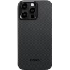 Чехол Pitaka MagEZ Case 4 для iPhone 15 Pro Max (6.7"), кевлар (арамид), узкое плетение, черно-серый