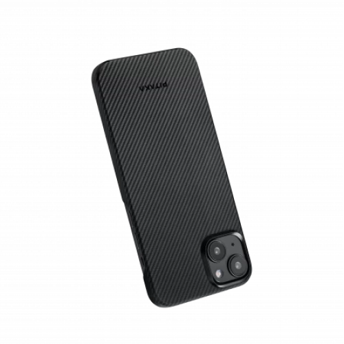 Чехол Pitaka MagEZ Case 4 для iPhone 15 Pro Max (6.7"), кевлар (арамид), узкое плетение, черно-серый
