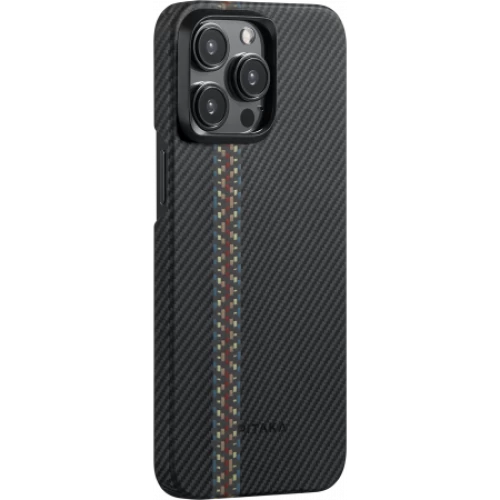 Чехол Pitaka Fusion Weaving MagEZ Case 4 для iPhone 15 Pro Max (6.7"), кевлар (арамид), Rhapsody