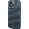 Противоударный чехол Pitaka MagEZ Pro 4 для iPhone 15 Pro (6.1"), кевлар (арамид), синий
