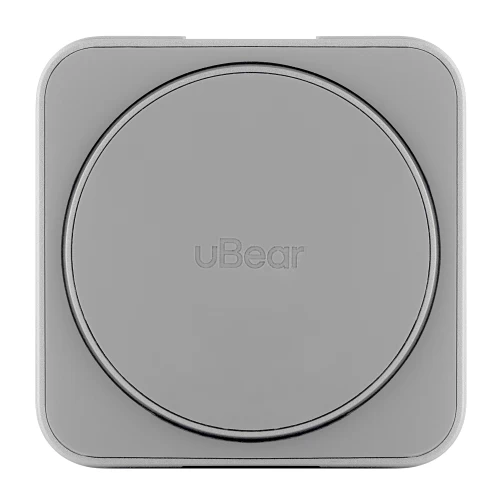 Беспроводное зарядное устройство uBear Balance  с поддержкой MagSafe, серебристый