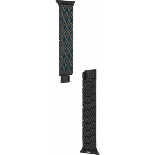 Карбоновый браслет Pitaka для Apple Series 9-1, SE и Ultra 2 / Ultra (38/40/41/42/44/45/49мм), stairs