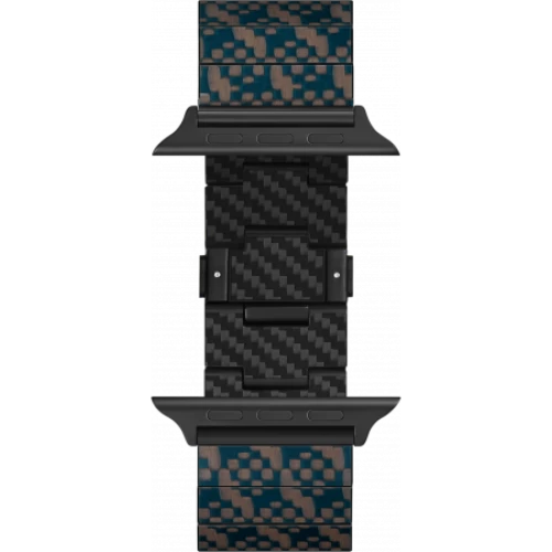 Карбоновый браслет Pitaka для Apple Series 9-1, SE и Ultra 2 / Ultra (38/40/41/42/44/45/49мм), stairs