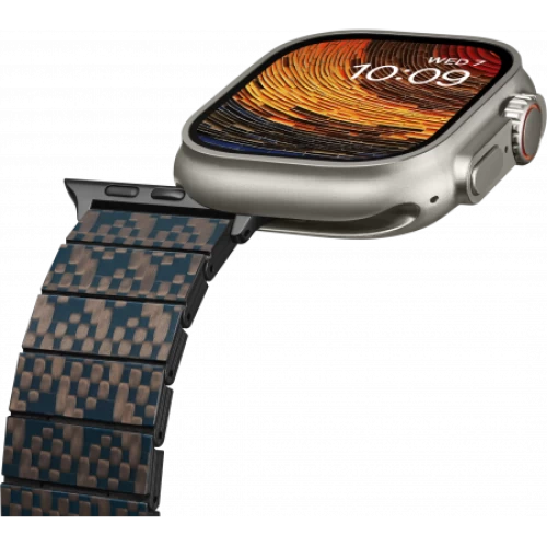 Карбоновый браслет Pitaka для Apple Series 9-1, SE и Ultra 2 / Ultra (38/40/41/42/44/45/49мм), stairs