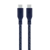 Зарядный кабель uBear Trend, USB-C/USB-С, 60Вт, 1,2м, синий