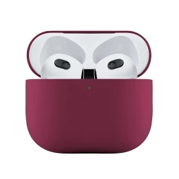 Ультратонкий силиконовый чехол Touch Case для AirPods 3, тёмно-фиолетовый