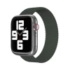 Ремешок нейлоновый плетёный VLP для Apple Watch 42/44/45, S/M, 2шт, темно-зелёный