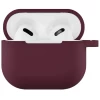 Чехол силиконовый VLP Soft Touch, с кольцом, для AirPods (3rd generation), марсала