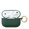 Чехол силиконовый VLP Soft Touch, с кольцом, для AirPods Pro 2 (2022), темно-зеленый