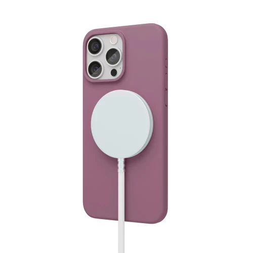 Чехол защитный VLP Aster Case с MagSafe для iPhone 15 Pro, пудровый