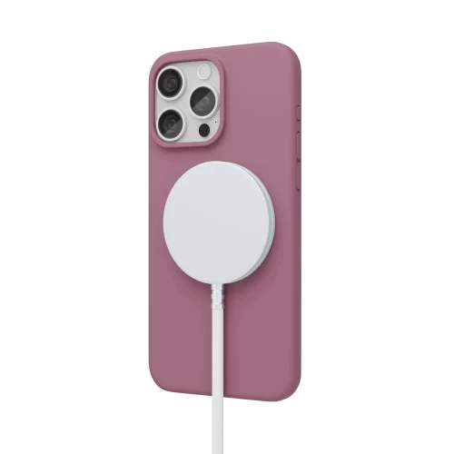 Чехол защитный VLP Aster Case с MagSafe для iPhone 15 ProMax, пудровый