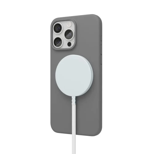 Чехол защитный VLP Aster Case с MagSafe для iPhone 15 ProMax, серый