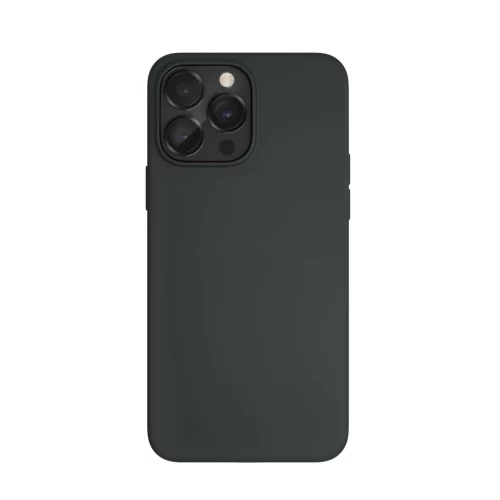 Чехол защитный VLP Silicone case с MagSafe для iPhone 14 Pro, темно-зеленый
