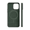Чехол защитный VLP Silicone case с MagSafe для iPhone 14 Pro, темно-зеленый