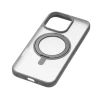 Чехол защитный uBear Clip 360 Mag Case для iPhone 16 Pro, MagSafe совместимый, с вращающейся магнитной подставкой, силк-тач, серый