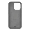 Чехол защитный uBear Capital Case для iPhone 16 Pro, натуральная кожа, MagSafe совместимый, серый
