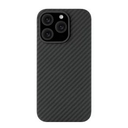 Чехол защитный uBear Supreme Case для iPhone 16 Pro, ультратонкий, материал Кевлар, MagSafe совместимый, черный