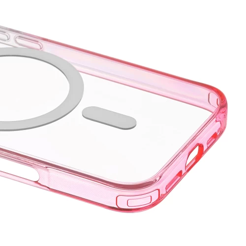 Чехол защитный uBear Fusion Mag Case для iPhone 16 Pro Max, MagSafe совместимый, усиленный, неоновый розовый