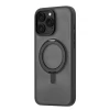 Чехол защитный uBear Clip 360 Mag Case для iPhone 16 Pro Max, MagSafe совместимый, с вращающейся магнитной подставкой, силк-тач, черный
