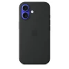 Чехол Apple для iPhone 16 Silicone with MagSafe, черный