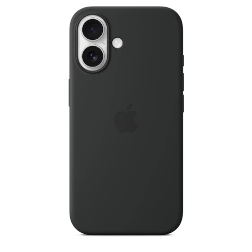 Чехол Apple для iPhone 16 Silicone with MagSafe, черный