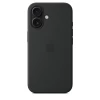 Чехол Apple для iPhone 16 Silicone with MagSafe, черный