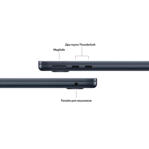 Apple MacBook Air 13" (M3, 8C / 10C, 2024) 16 ГБ, 512 ГБ SSD, Полуночный черный
