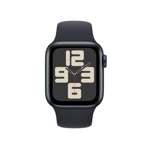 Apple Watch SE 2023, 40 мм, корпус из алюминия цвета «Тёмная ночь», спортивный ремешок, размер M/L