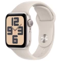 Apple Watch SE 2023, 40 мм, корпус из алюминия цвета «Сияющая звезда», спортивный ремешок, размер S/M