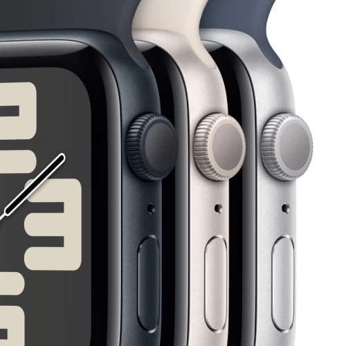 Apple Watch SE 2023, 40 мм, корпус из алюминия цвета «Сияющая звезда», спортивный ремешок, размер S/M