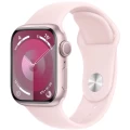 Apple Watch Series 9, 45 мм, корпус из алюминия цвета «Розовый», спортивный ремешок, размер M/L